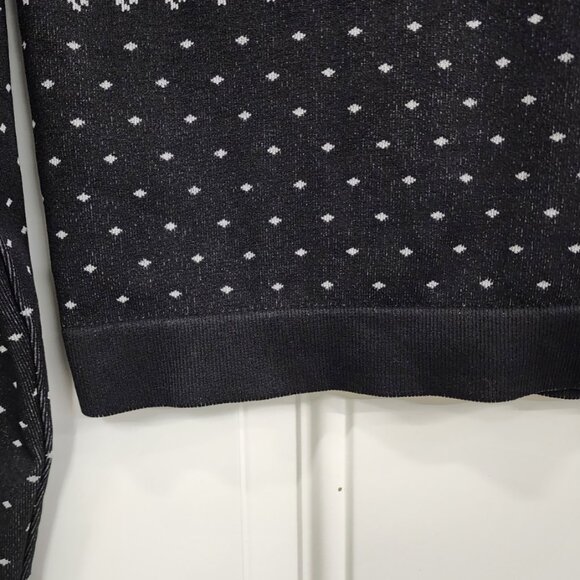 New Avia Seamless Top with Snowflake Design - Black with Gray - Size XL 16-18 - Picture 4 of 6